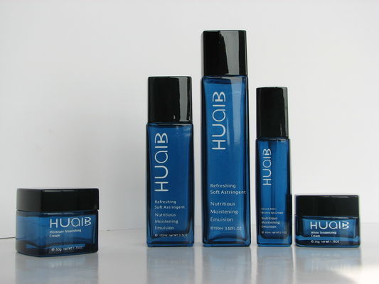 Customized Miniature Flint Cream Cosmetic Glass Bottles And Jars 145ML