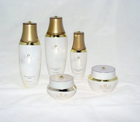 Customized White Flint Cream Cosmetic Packaging Glass Bottles And Jars 80ML 30ML