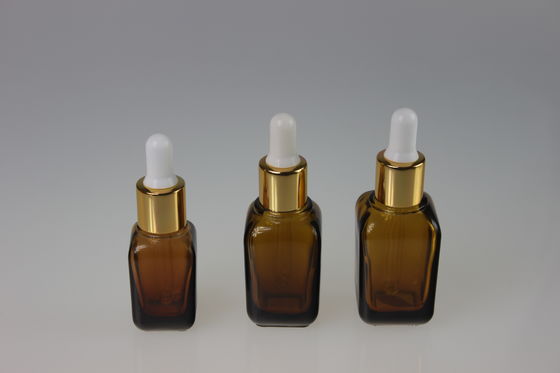 Personalized Amber Essential Oil Glass Bottles 35ML 25ML 15ML with Dropper
