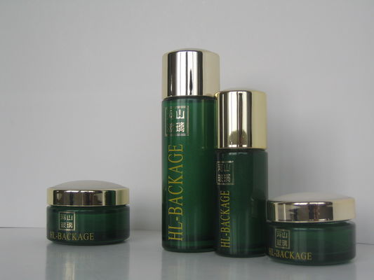 Customized Frosted Flint Cosmetic Glass Bottles and Jars in 100ML and 40ML Sizes