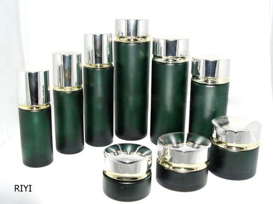 Custom Colored Empty Emulsion Cosmetic Glass Bottles and Jars 80ML 40ML