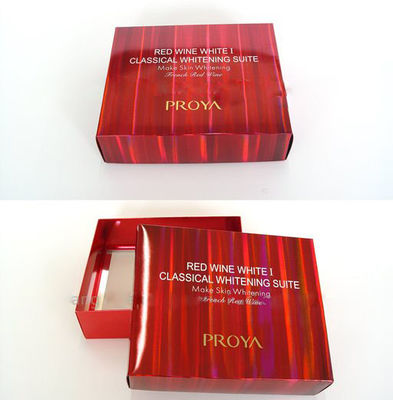 Personalized Red Presentation Gift Cardboard Boxes With Lid For Wedding