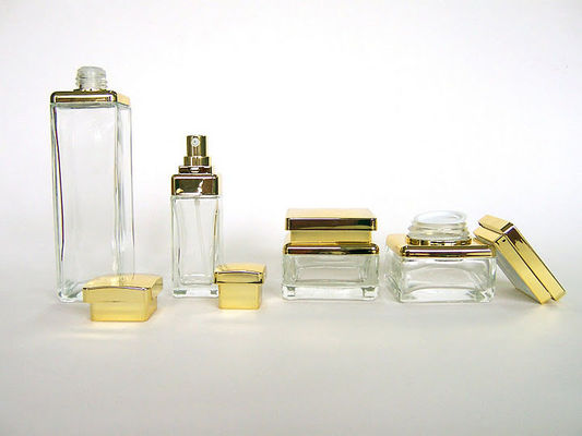 بطری های شیشه ای آرایشی و بهداشتی Flinting 120ML 30ML 65G 55G برای امولسیون و کرم لوسیون