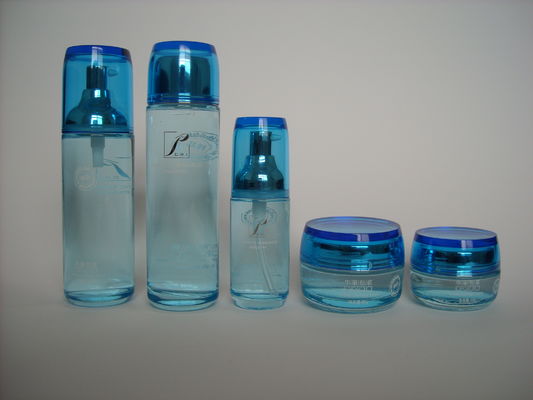 بطری های شیشه ای و شیشه ای بسته بندی لوازم آرایشی بهداشتی خالی 120ML 35ML 50G داغ شخصی شده